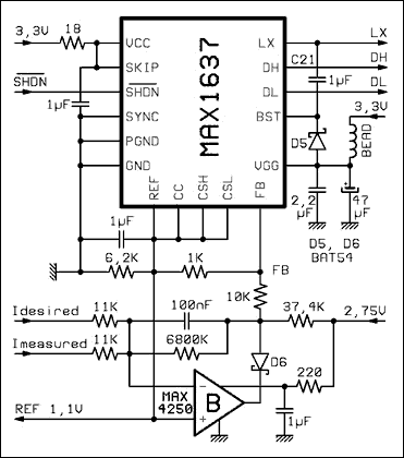 Figure 4. PWM controller and summation node.調(diào)節(jié)器