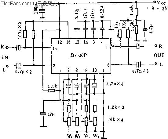 D7630P立體聲音調(diào)多功能控制電路的應(yīng)用  www.delux-kingway.cn