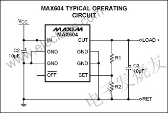 MAX604可調(diào)節(jié)輸出配置 www.delux-kingway.cn