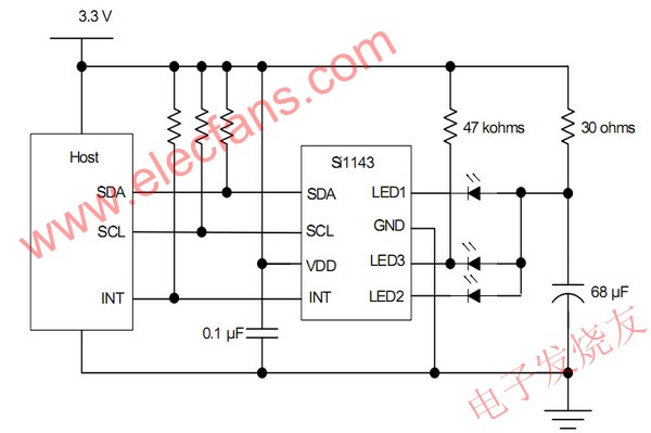 Si1143的應(yīng)用原理圖 www.delux-kingway.cn