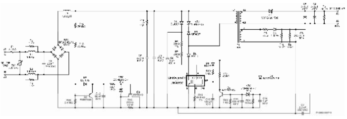 圖8:7 W可調(diào)光LED驅(qū)動器電路圖。（電子系統(tǒng)設(shè)計）