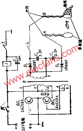 電子打魚器電路  www.delux-kingway.cn