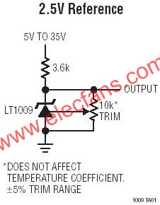 LT1009典型應用電路圖  www.delux-kingway.cn