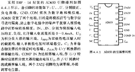 AD650的引腳排列圖  www.delux-kingway.cn