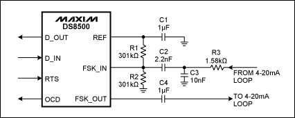 Figure 5. Receive/transmit side external components.