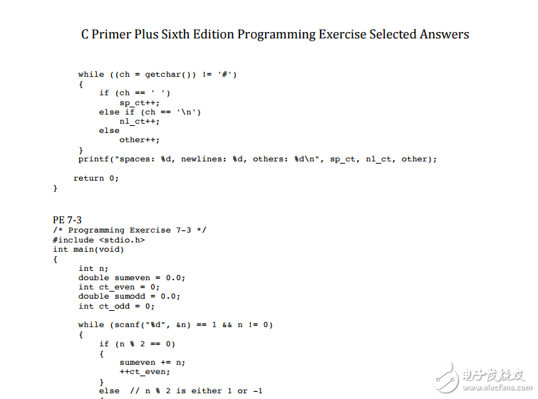 C Primer Plus第6版編程練習(xí)答案