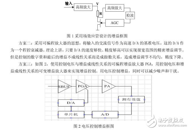 增益可調(diào)放大器的設計