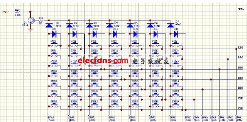 8個(gè)IO口產(chǎn)生49個(gè)按鍵 