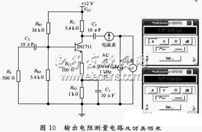 輸出電阻測(cè)量電路