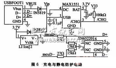 充電與靜電防護(hù)電路