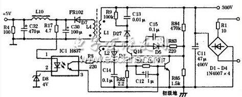 便攜式CD/VCD機(jī)的交流適配器電路