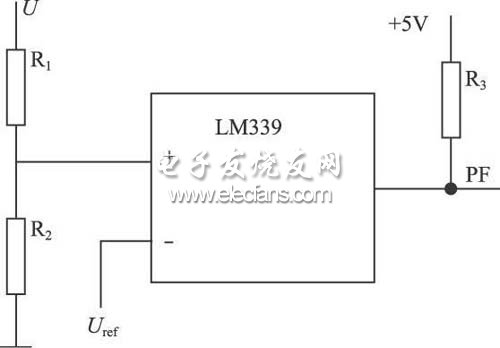 利用LM339 電壓比較器實現(xiàn)的掉電保護