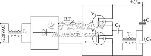 負(fù)溫度系數(shù)電阻構(gòu)成的輸入軟啟動電路