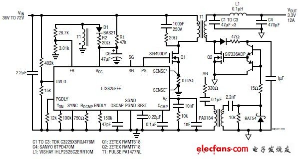 DN1011 簡單高效率隔離型反激式電源