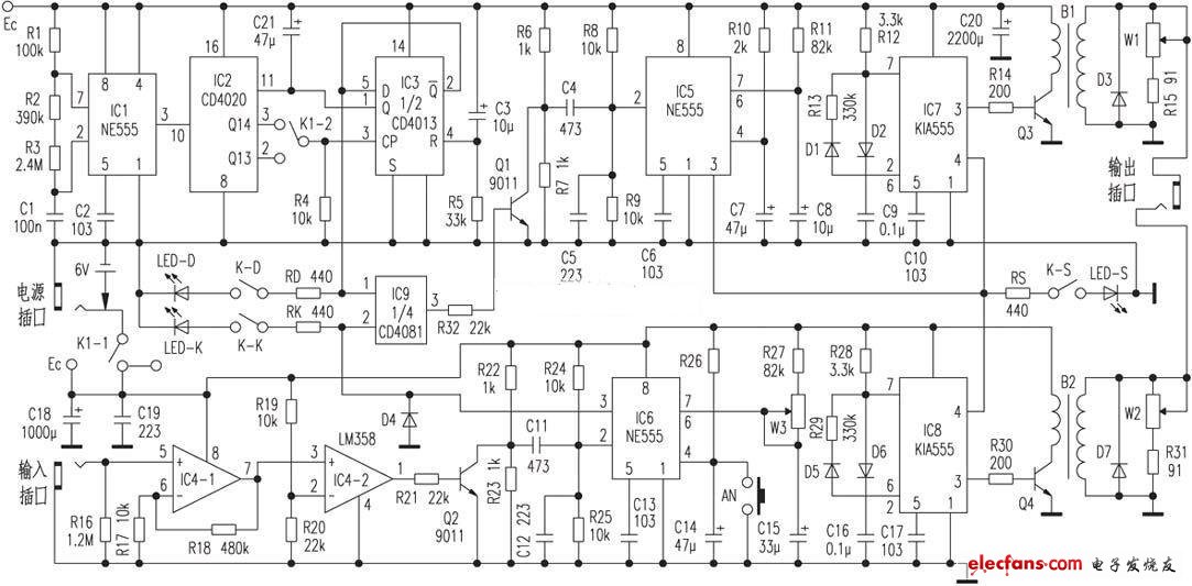 TGQH9203阻肺康復(fù)器電路