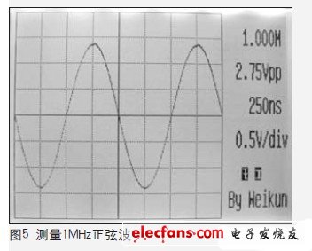 由于采用320×240分辨率的顯示器，所以顯示波形非常細致