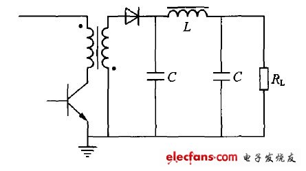 圖4 差模輸出傳導(dǎo)噪聲電原理圖