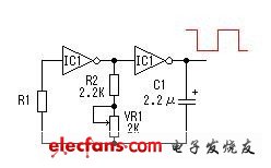 圖2 方波信號發(fā)生器