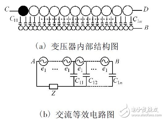 圖5 僅一次繞組有感應(yīng)電動勢的情況