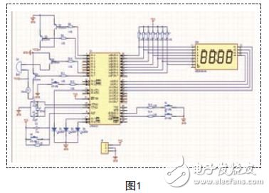 本系統(tǒng)采用的是AT89C51，小電子產(chǎn)品用51，硬件設(shè)計(jì)電路如圖1所示。