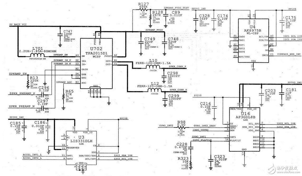 蘋果iPhone 4S內(nèi)置電路模塊設(shè)計