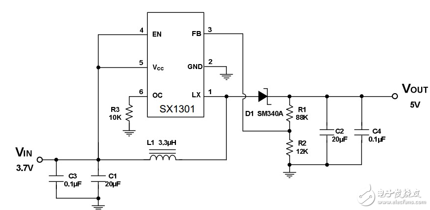 采用SX1301藍(lán)牙音箱硬件電路設(shè)計