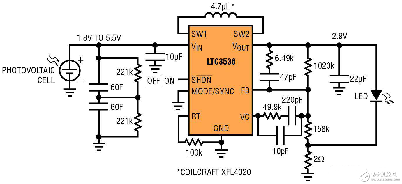 太陽能供電型LED驅(qū)動器電路設(shè)計