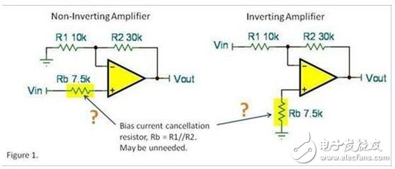 運算放大電路偏置電流消除電阻，真的需要它們嗎？