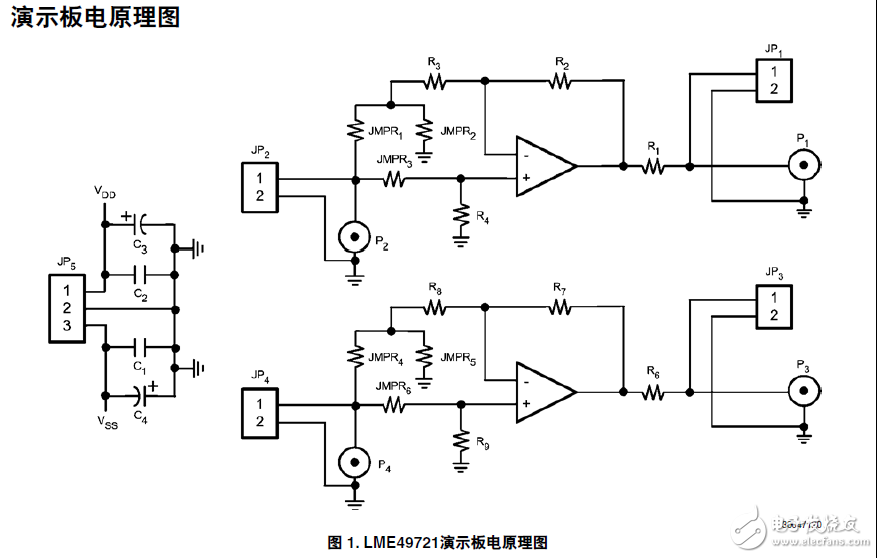 LME49721評(píng)估演示板