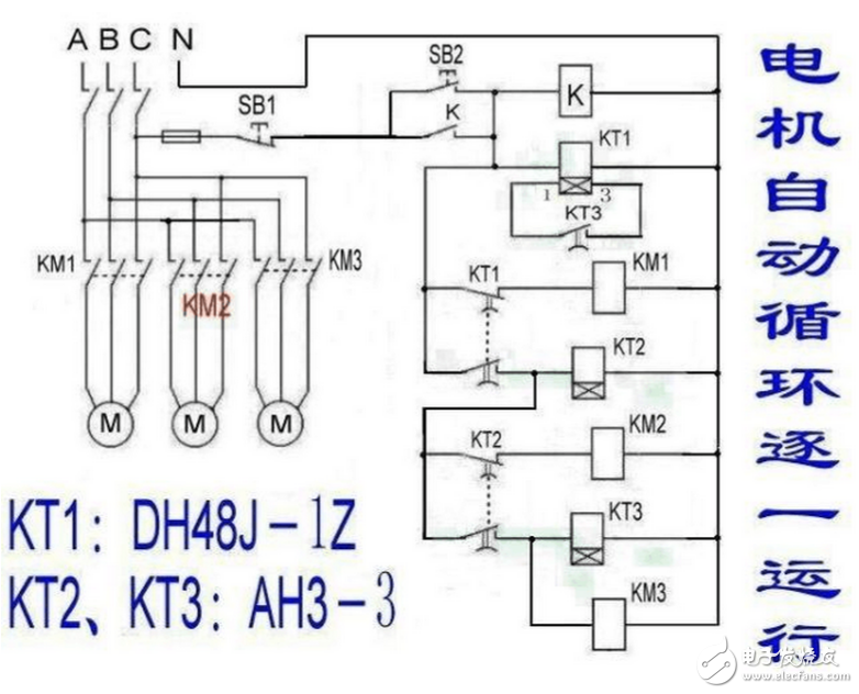 關(guān)于電機(jī)運(yùn)行的幾個(gè)基本電路