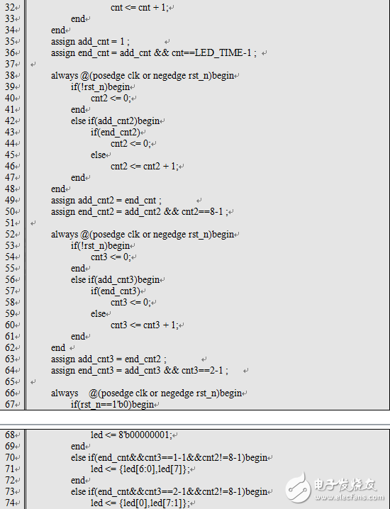 基于Verilog FPGA 流水燈設(shè)計(jì)