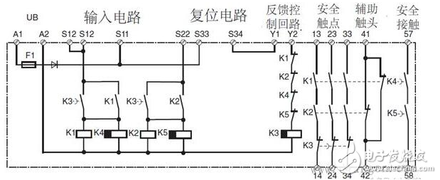 安全繼電器工作原理、接線圖、使用方法