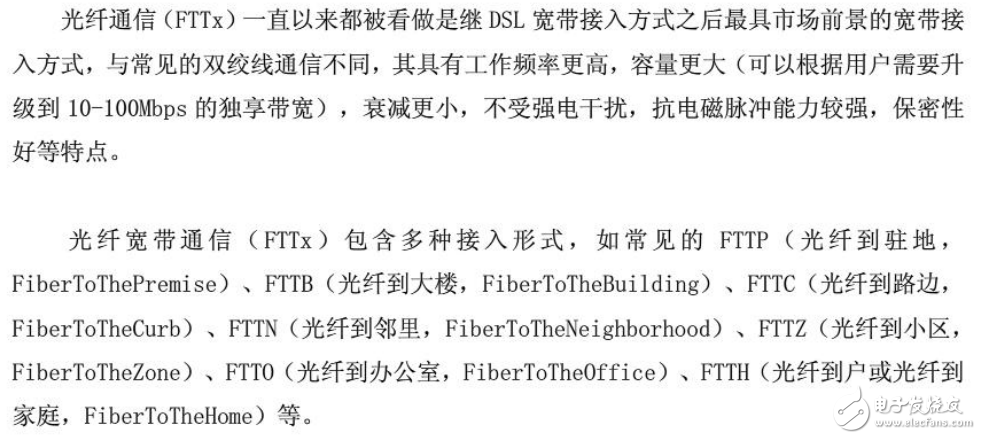 FTTH技術(shù)標(biāo)準(zhǔn)與高速光纖到戶接入的全解析