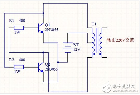 自制升壓器12v升220v