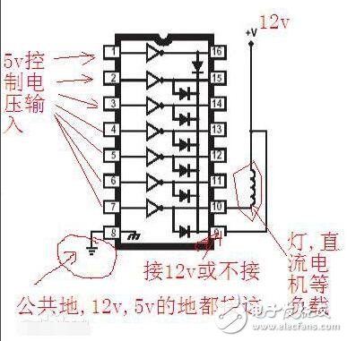 uln2003和51連接電路分析