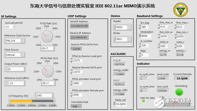 圖10 原型系統Host控制器的前面板框圖