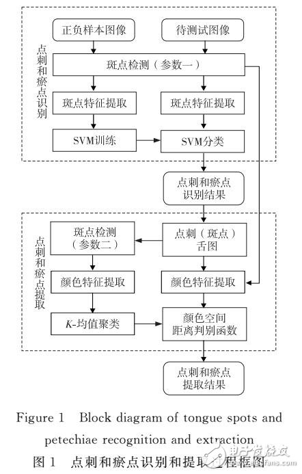 舌診圖像點(diǎn)刺和瘀點(diǎn)的識(shí)別與提取