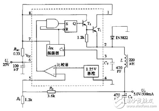 mc34063的工作原理詳解（含mc34063引腳圖及功能_內(nèi)部結(jié)構(gòu)_特性參數(shù)及應(yīng)用電路）