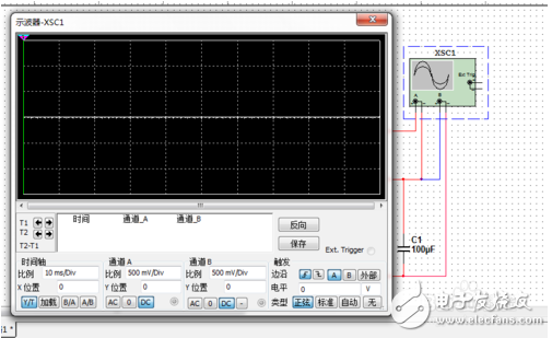 multisim示波器是怎么接的_各個端口表示什么