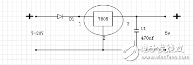 在7805穩(wěn)壓電路中電容該如何選擇？