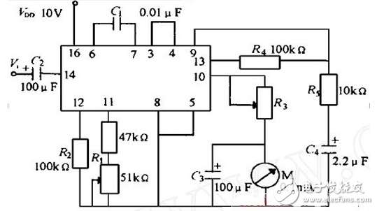 cd4046應(yīng)用電路圖大全（金屬探測儀/頻率計/充電器/信號發(fā)生器）