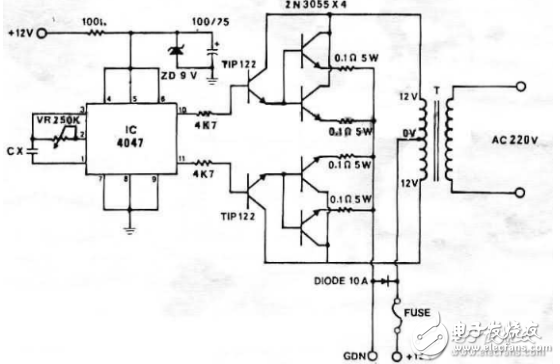 cd4047中文資料匯總（cd4047引腳圖及功能_工作原理及應用電路）