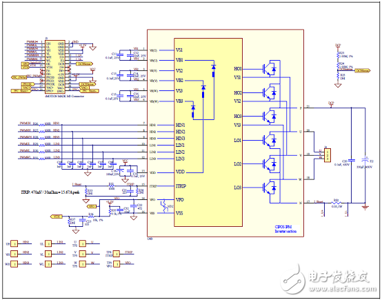 [原創(chuàng)] Infineon IFCM15P60GDCIPOS模塊三相馬達控制方案