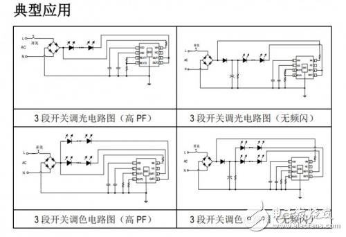 一款可3 段調(diào)節(jié)亮度/色溫的 LED 線性恒流控制芯片